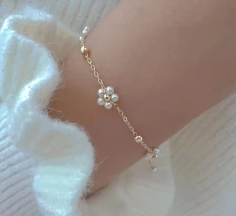 Pearl Flower Bracelet