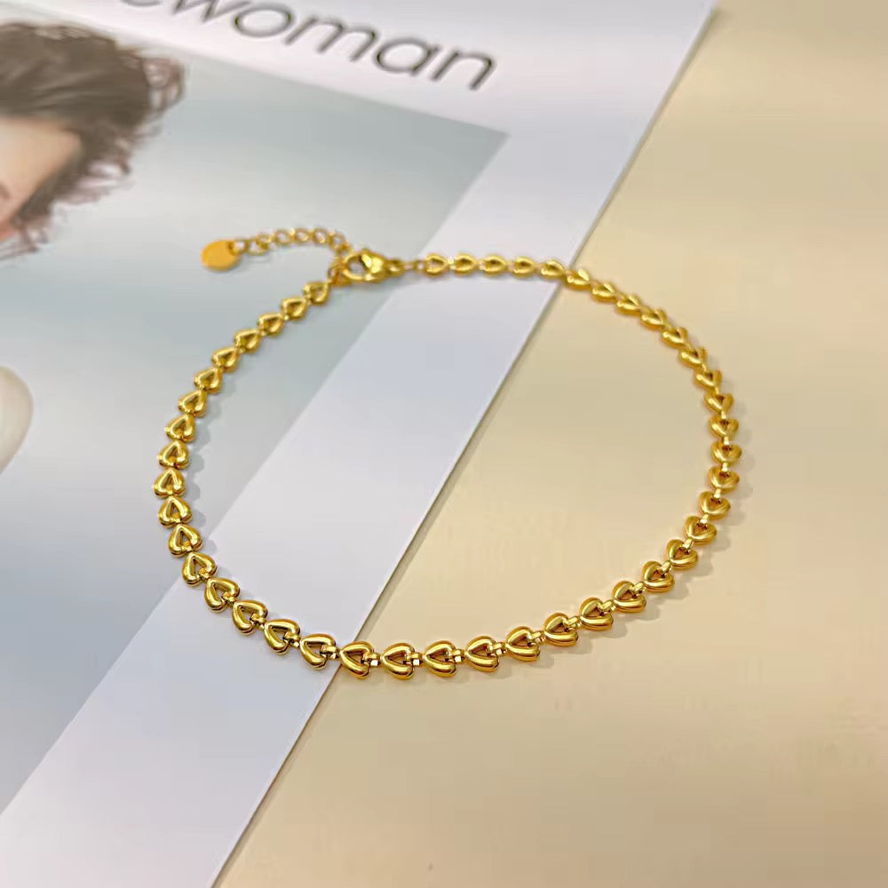 Heartlink anklet