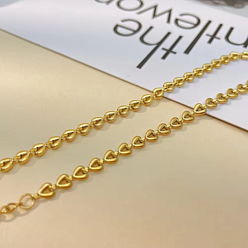 Heartlink anklet
