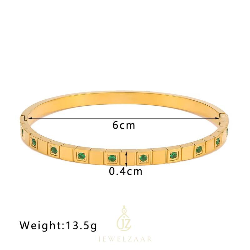 Cubic Crystal Bangles