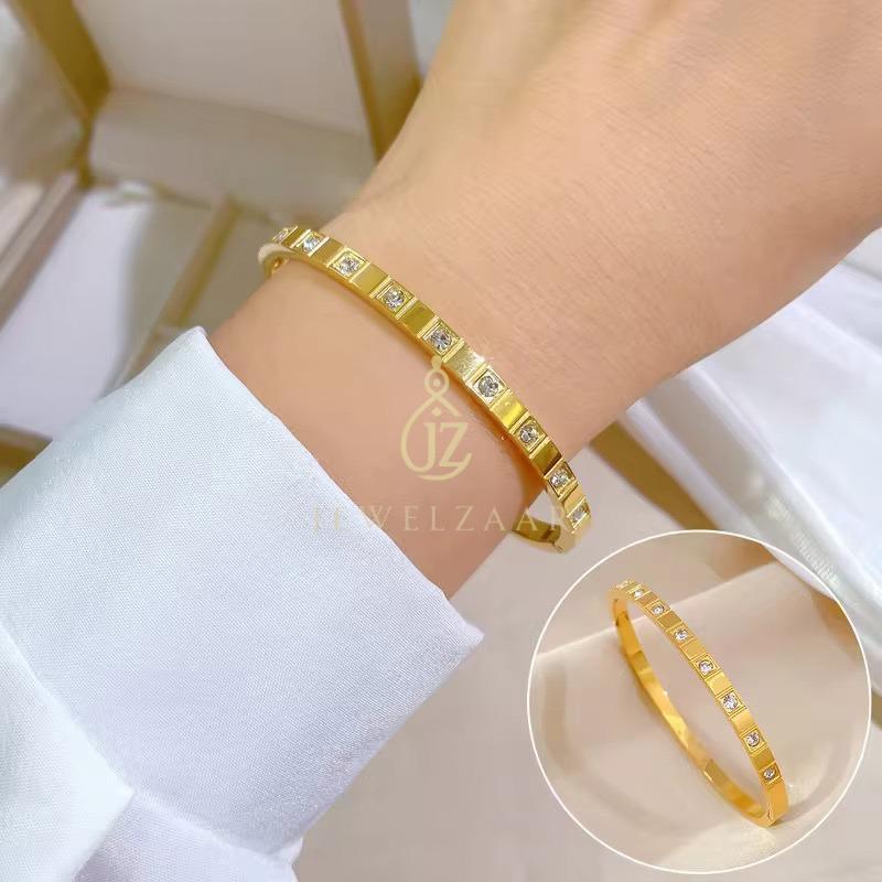 Cubic Crystal Bangles