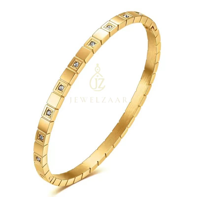 Cubic Crystal Bangles