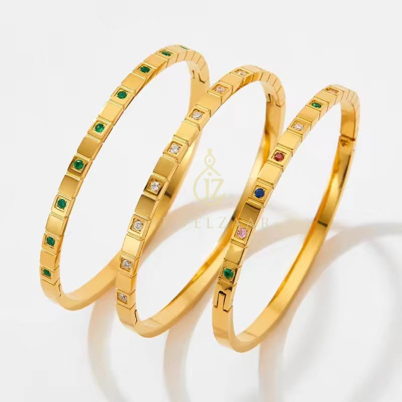 Cubic Crystal Bangles