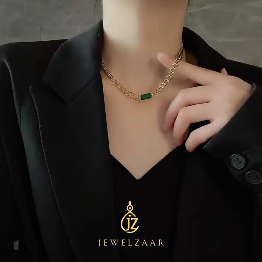 Green Zircon Chunky Set