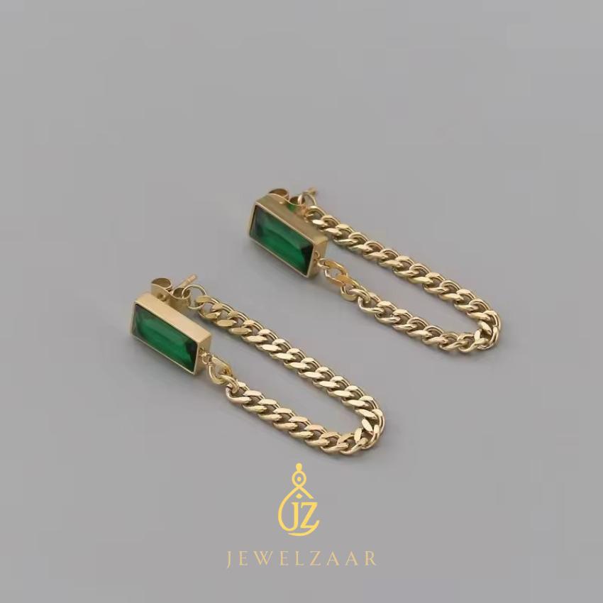 Green Zircon Chunky Set