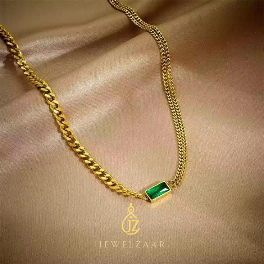 Green Zircon Chunky Set