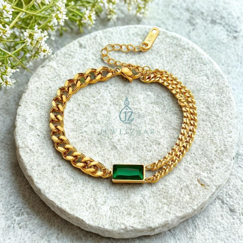 Green Zircon Chunky Set