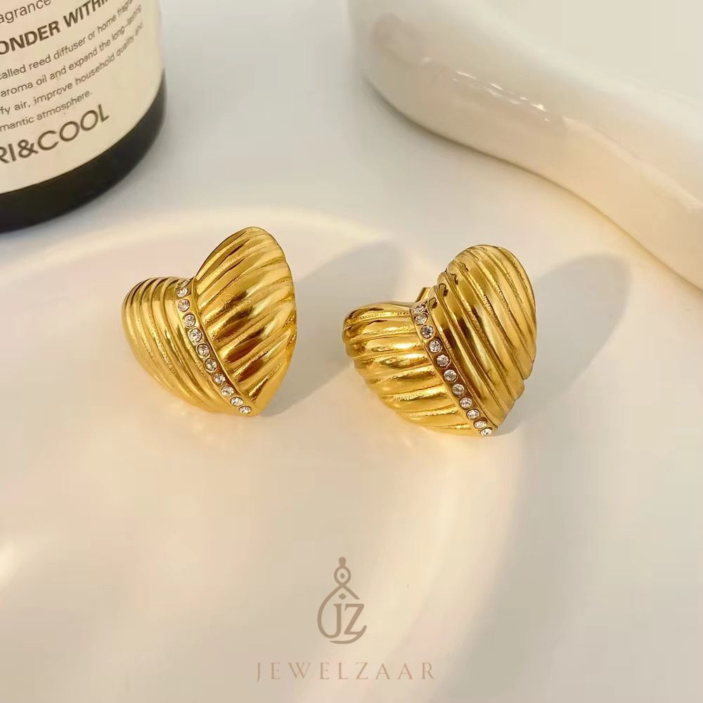 Heart Shape Ear Studs