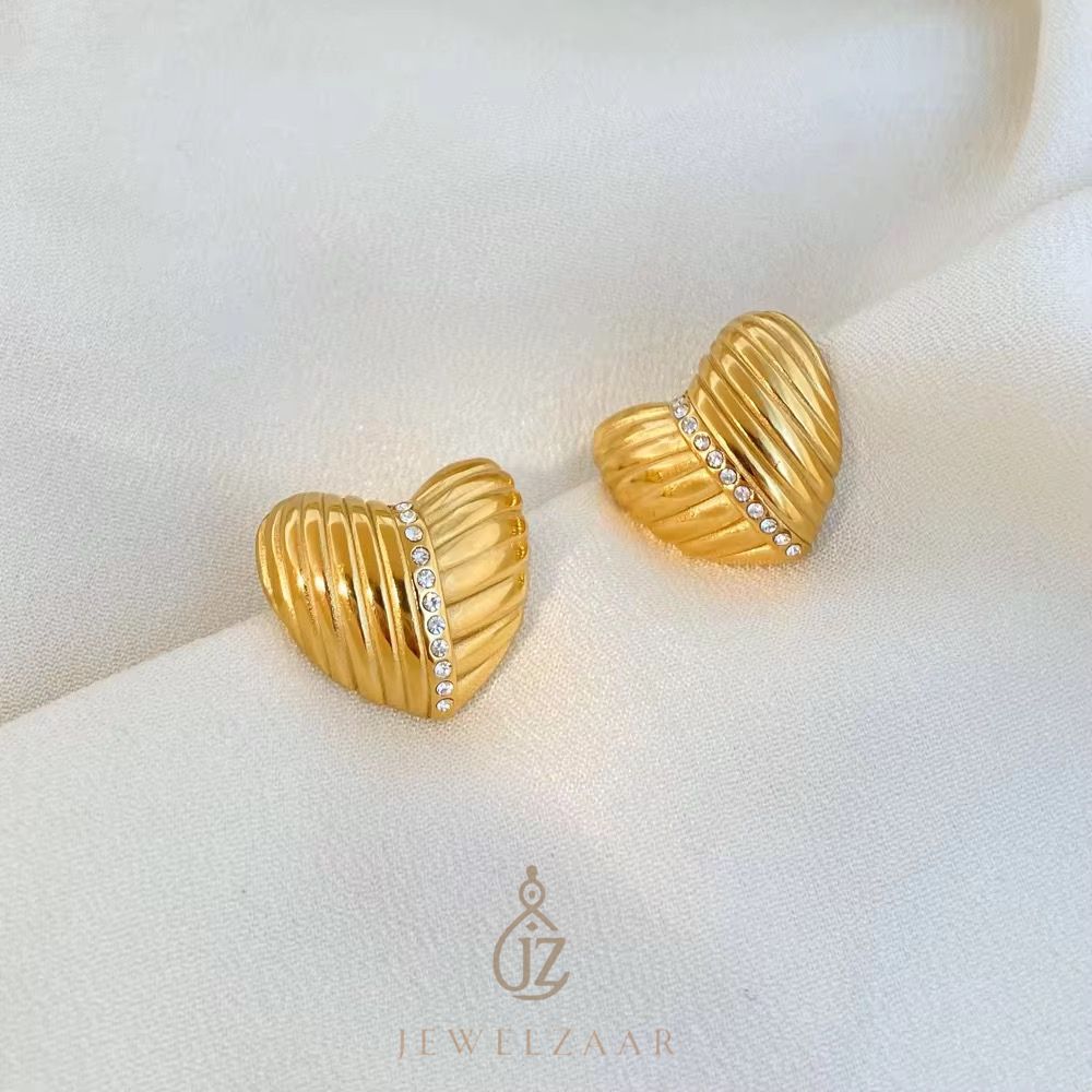 Heart Shape Ear Studs
