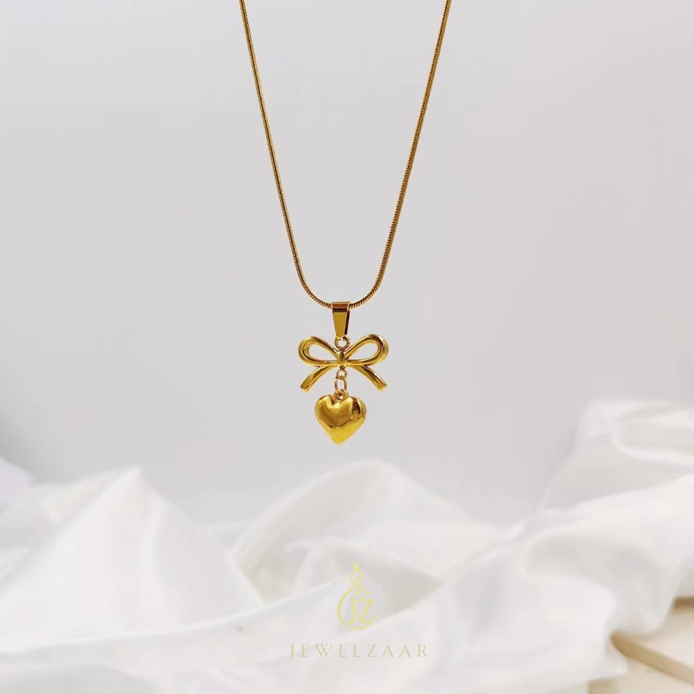 Bowknot Heart Pendant