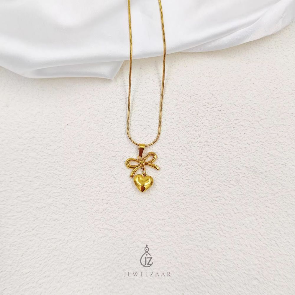 Bowknot Heart Pendant