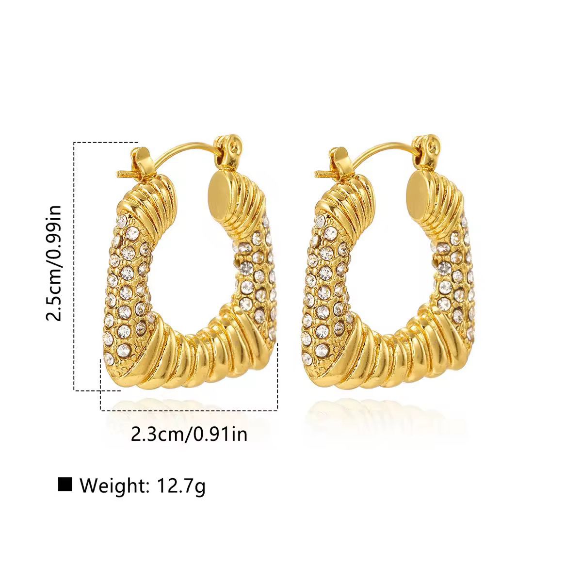 Golden U-Shape Radiance Hoop