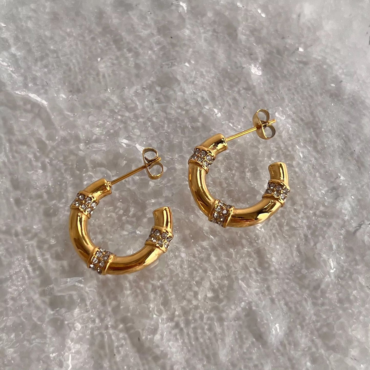Golden C-Shape Radiance Hoop