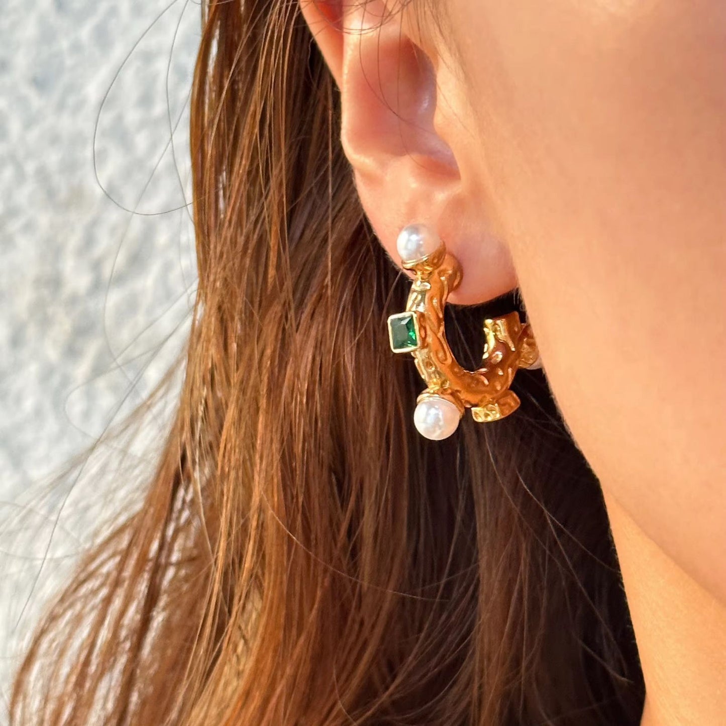 Emarld Reef Hoops