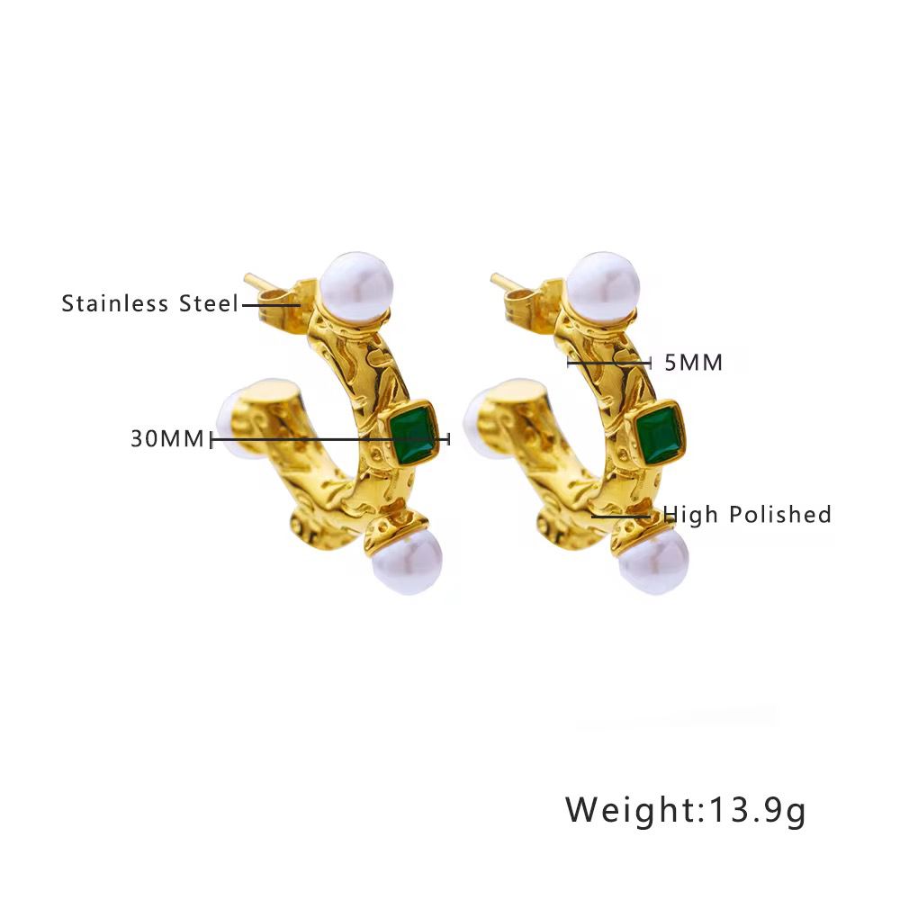 Emarld Reef Hoops