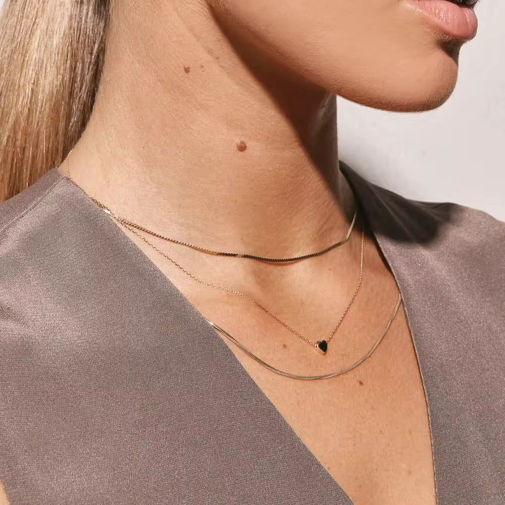 Heart Shaped Chain Necklace