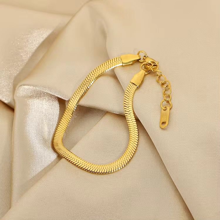 Golden Snake Chain Bracelet