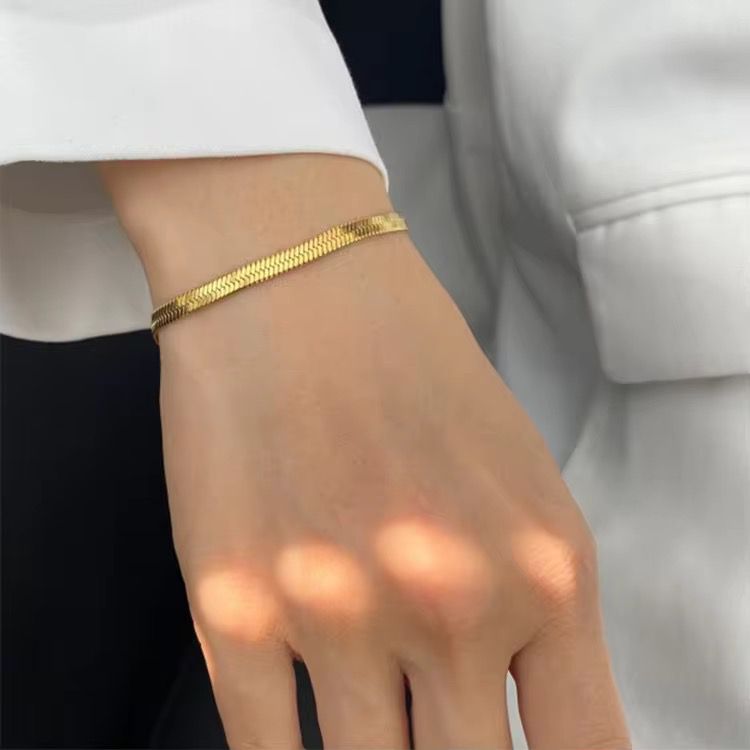 Golden Snake Chain Bracelet