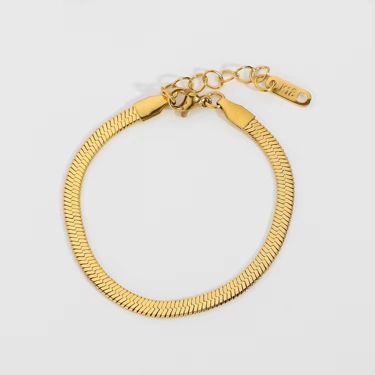 Golden Snake Chain Bracelet