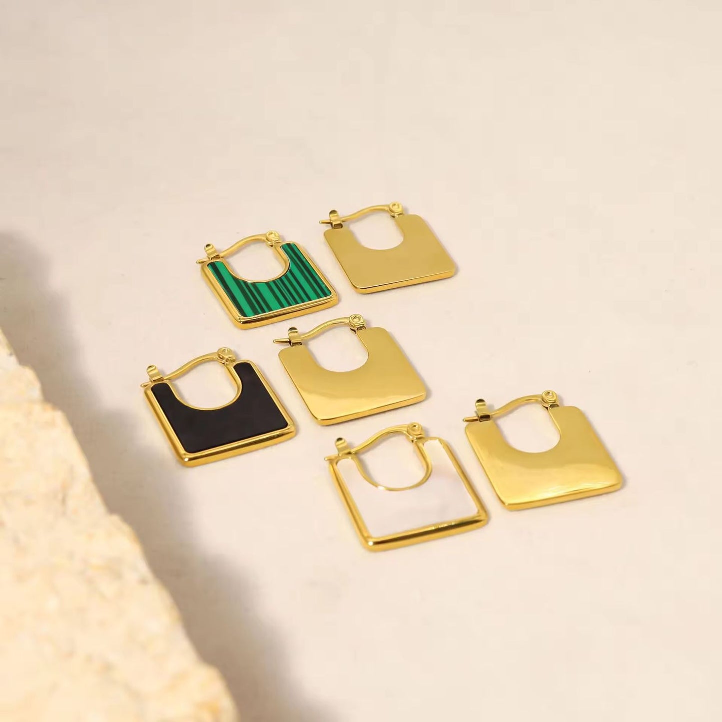 Aura Enamel Hoops