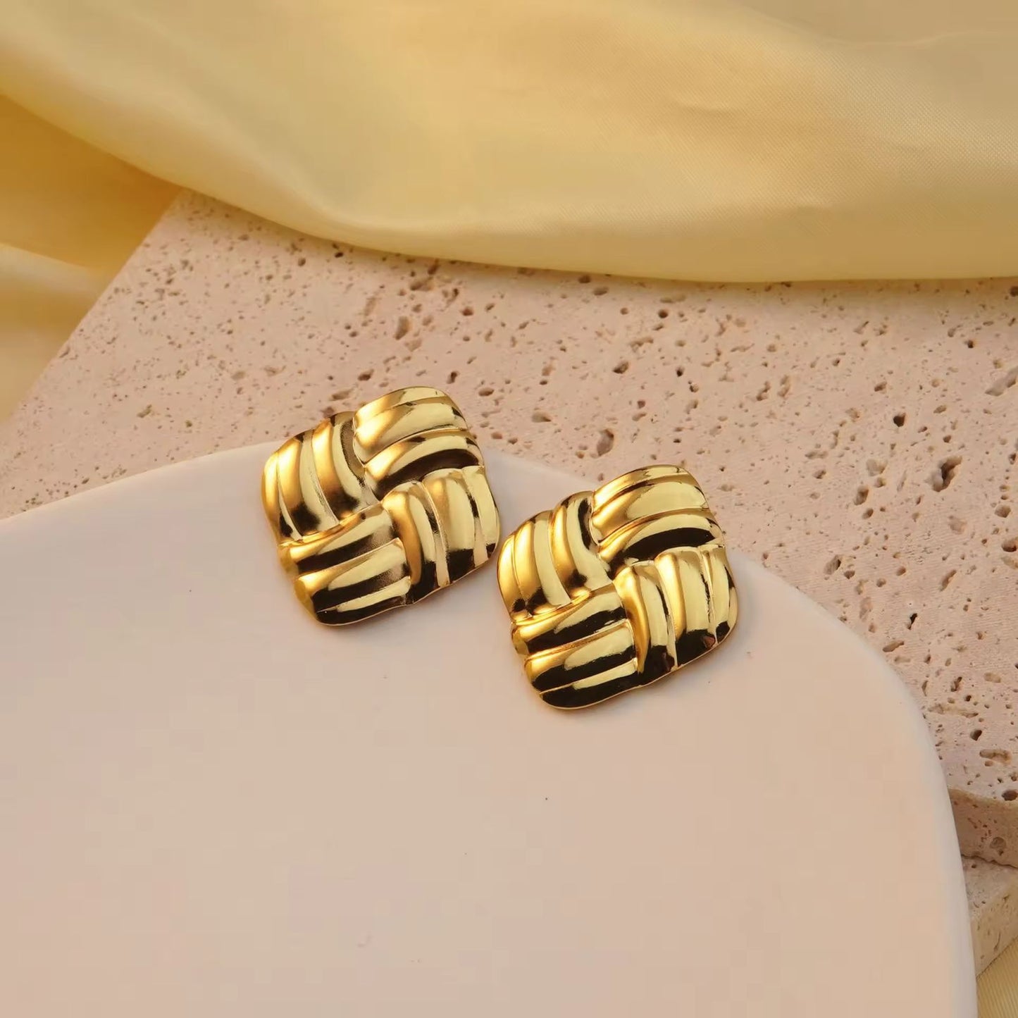 Golden Blossom Earings