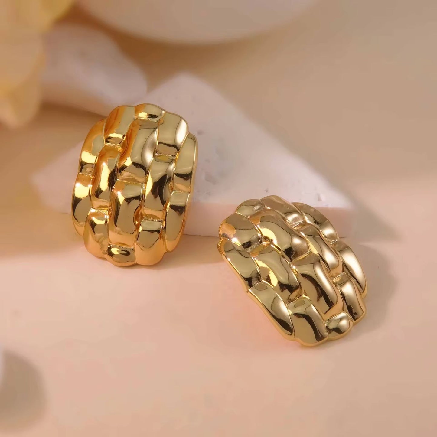 Golden Blossom Earings