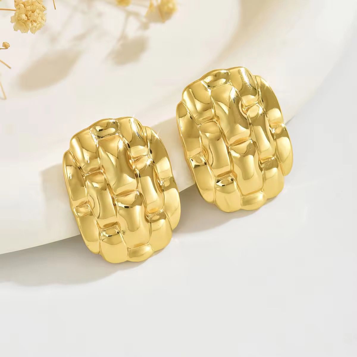 Golden Blossom Earings