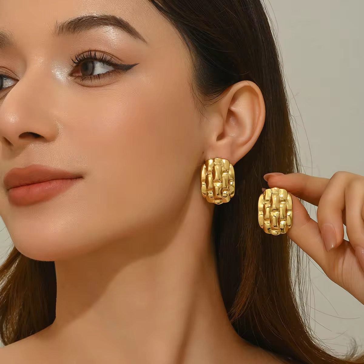 Golden Blossom Earings