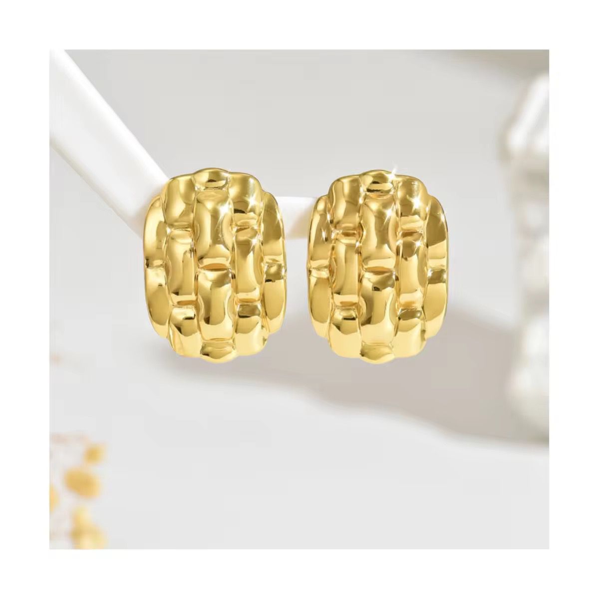 Golden Blossom Earings