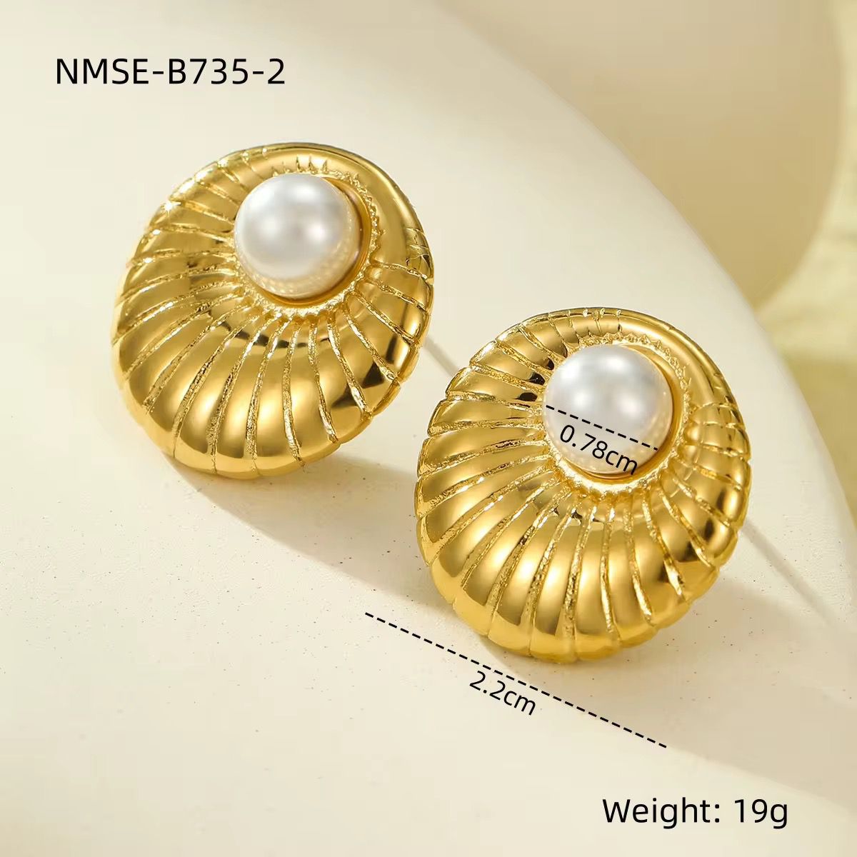 Solar Pearl Studs