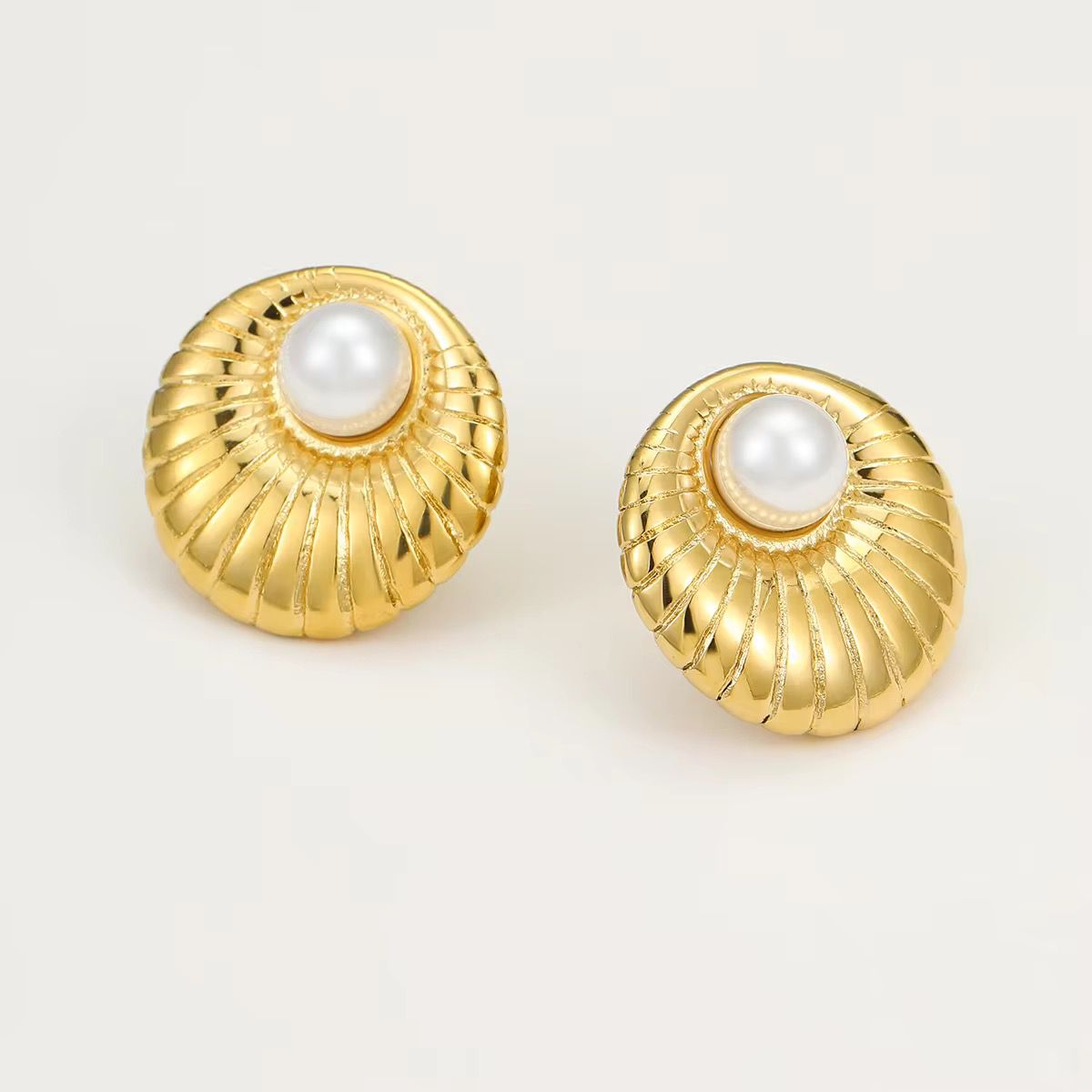 Solar Pearl Studs