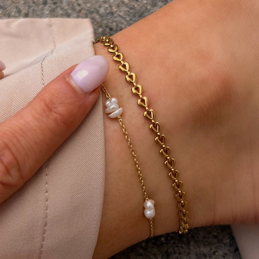 Heartlink anklet