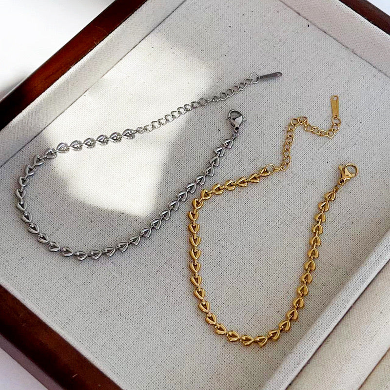 Heartlink anklet