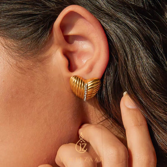 Heart Shape Ear Studs