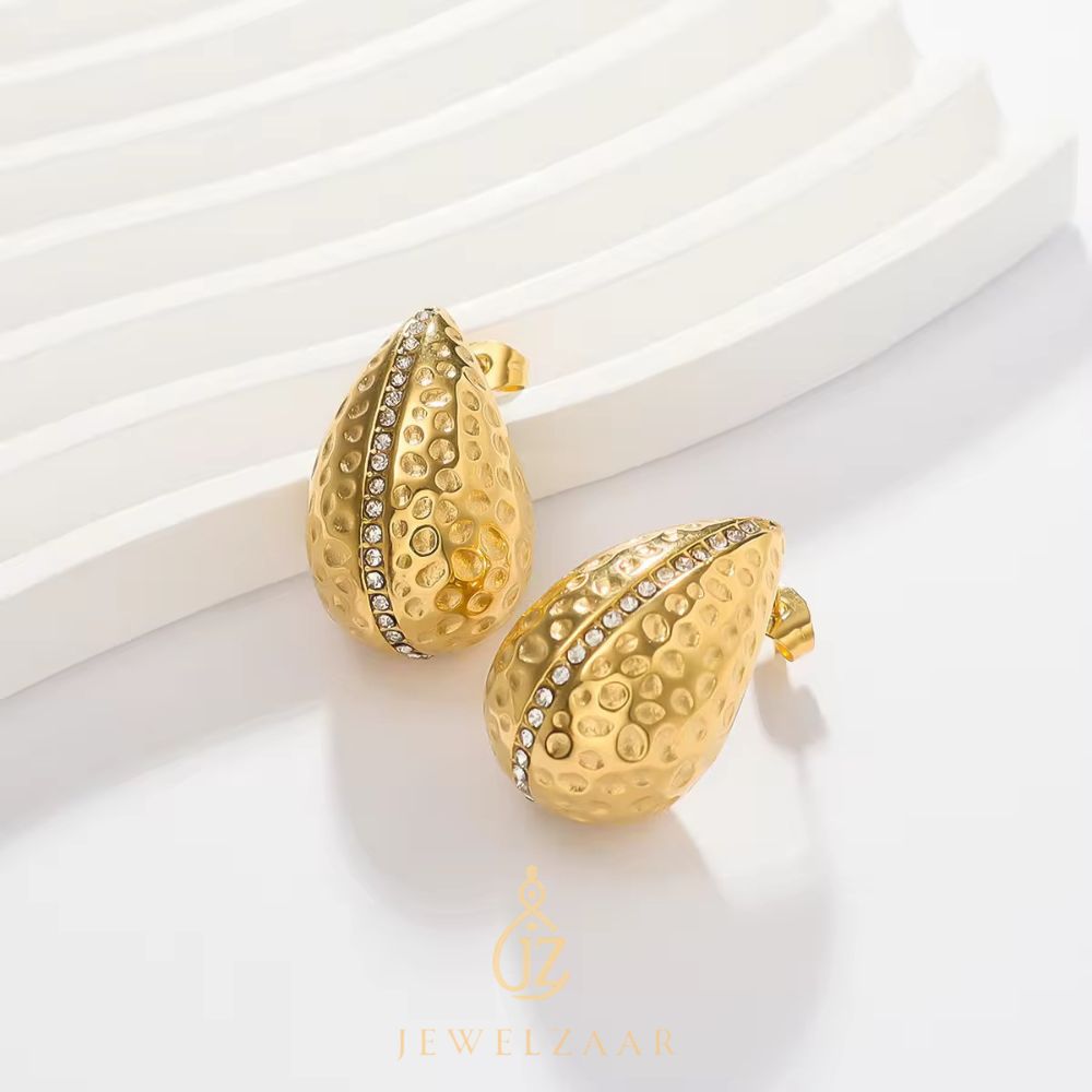 French Water Droplets Ear Studs