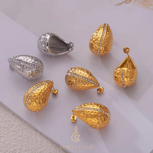 French Water Droplets Ear Studs