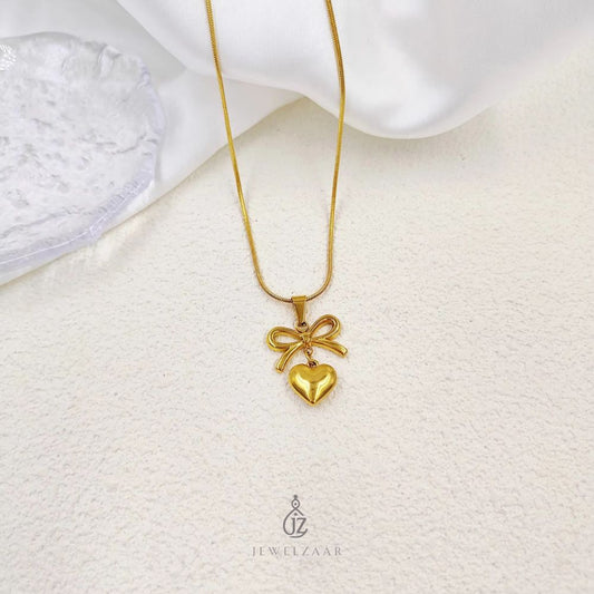 Bowknot Heart Pendant