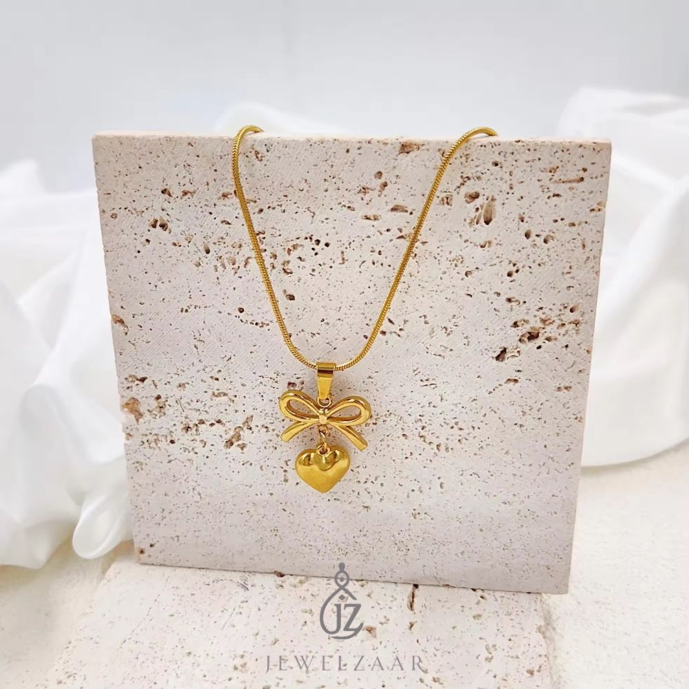 Bowknot Heart Pendant