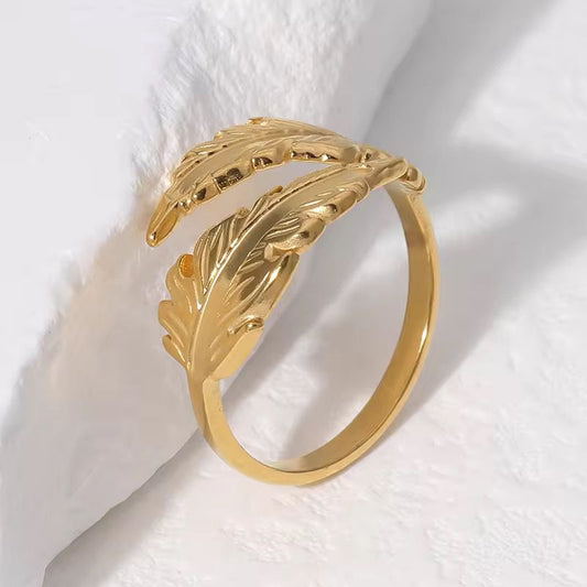 Open Leaf Ring