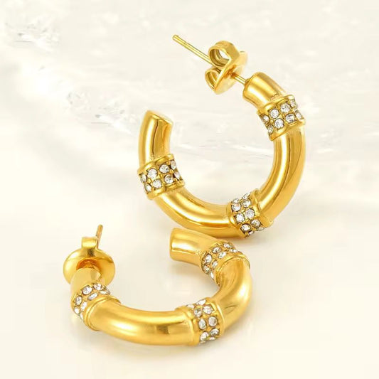 Golden C-Shape Radiance Hoop