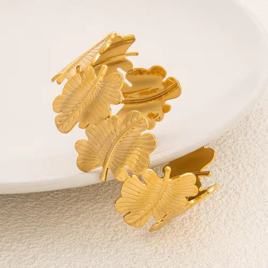 Cunky Ajdustable Leaf Bangle