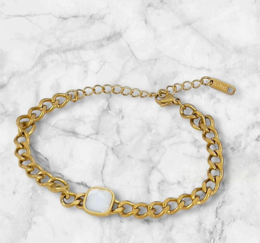 Cuban Square Chain Bracelet
