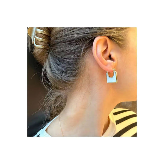 Aura Enamel Hoops