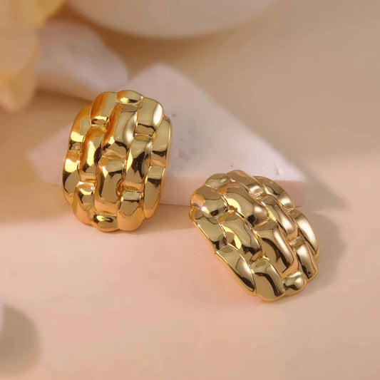 Golden Blossom Earings