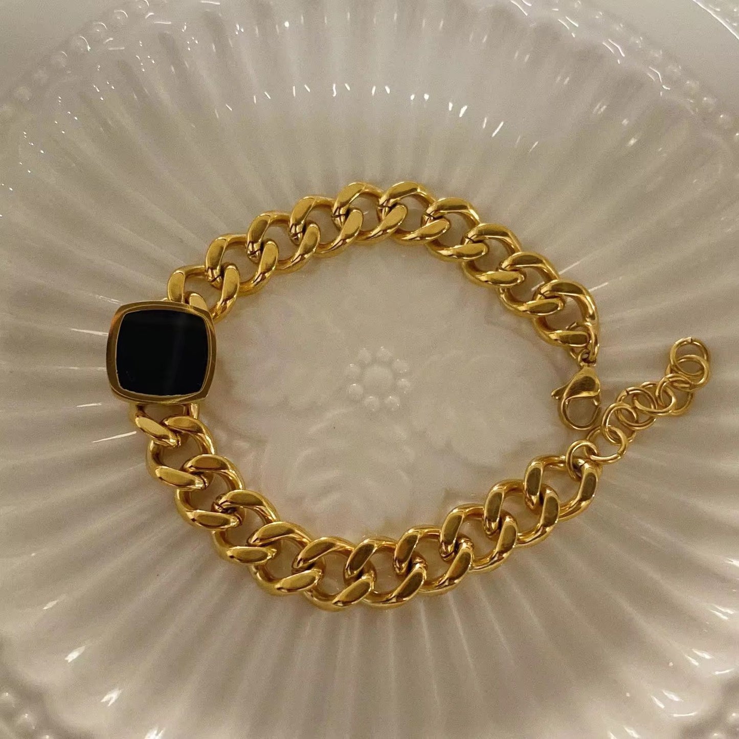 Cuban Square Chain Bracelet