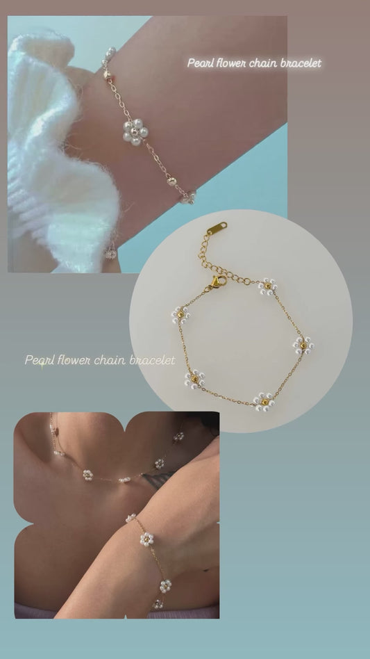 Pearl Flower Bracelet